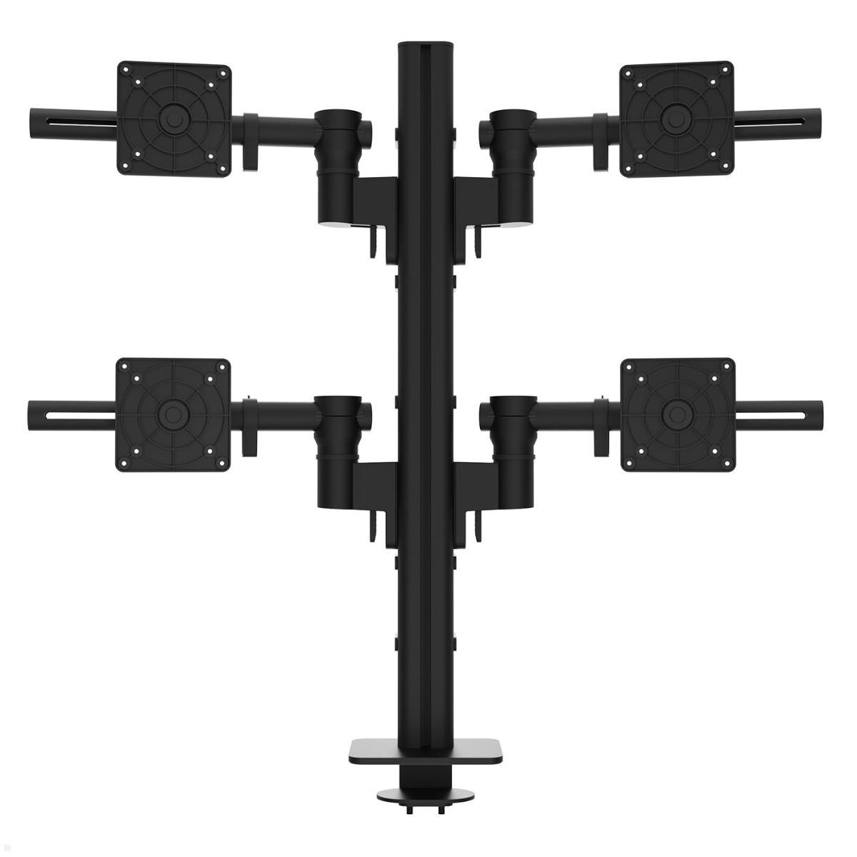 Dataflex Viewgo modular Monitorhalterung für 4 Monitore bis 32 Zoll, Vorderansicht