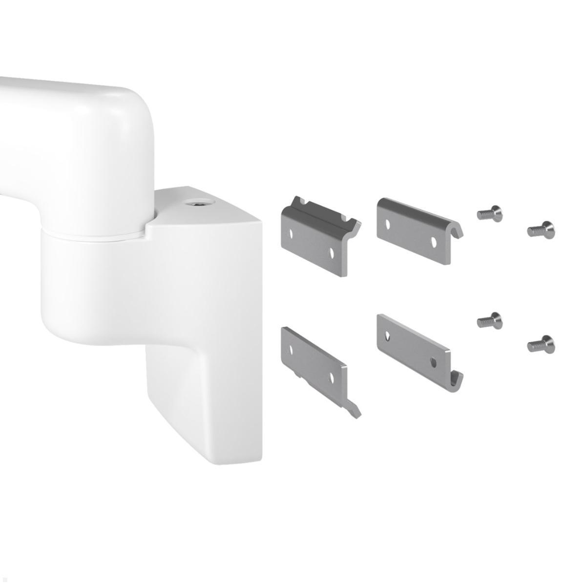 Dataflex Viewprime plus schwenkbare Monitorhalterung für Systemschiene, weiß, höhenverstellbar