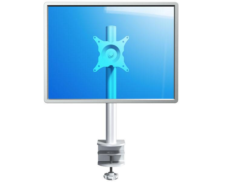 Dataflex Viewmate Ecoline Monitor Tischhalterung, weiß (52.200), Frontansicht Dataflex Viewmate Ecoline Monitor Tischhalterung, weiß (52.200), Frontansicht