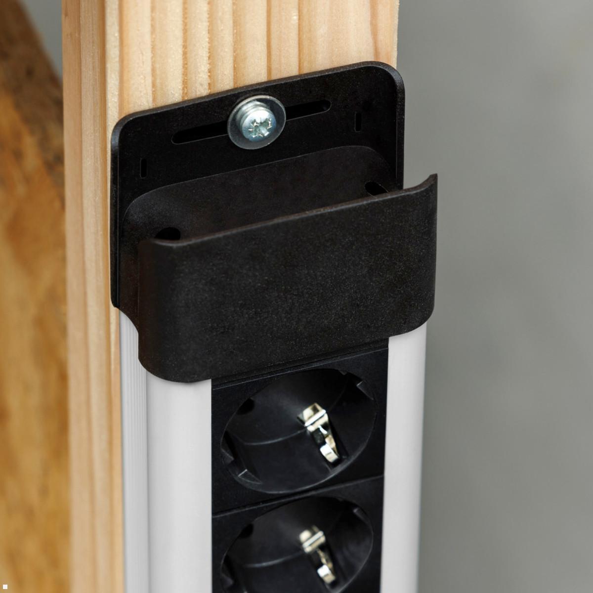 Bachmann CONNECTUS 12x Steckdose, 1x Schalter, 2m Zuleitung (BM005901), Montagemöglichkeit