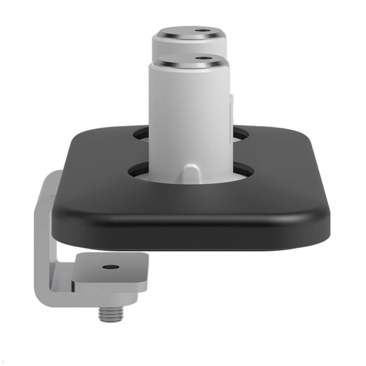 Dataflex Viewprime Dual Monitor Tischhalterung mit Tischklemme, schwarz, Ansicht Tischklemme