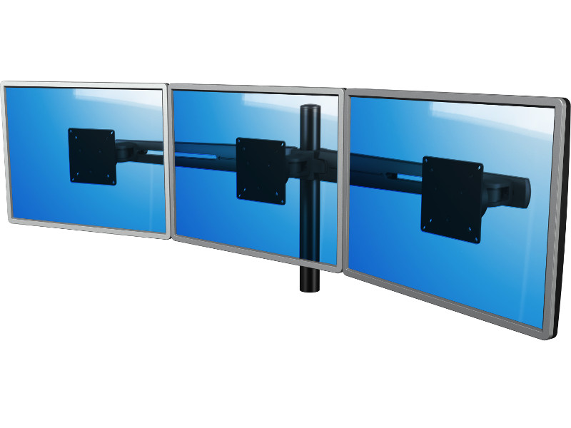 Dataflex 53.333 Viewmaster Zubehör 3er Tischhalterung front