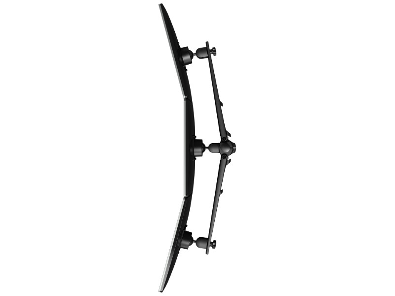 Dataflex 53.333 Viewmaster Zubehör 3er Tischhalterung Draufsicht