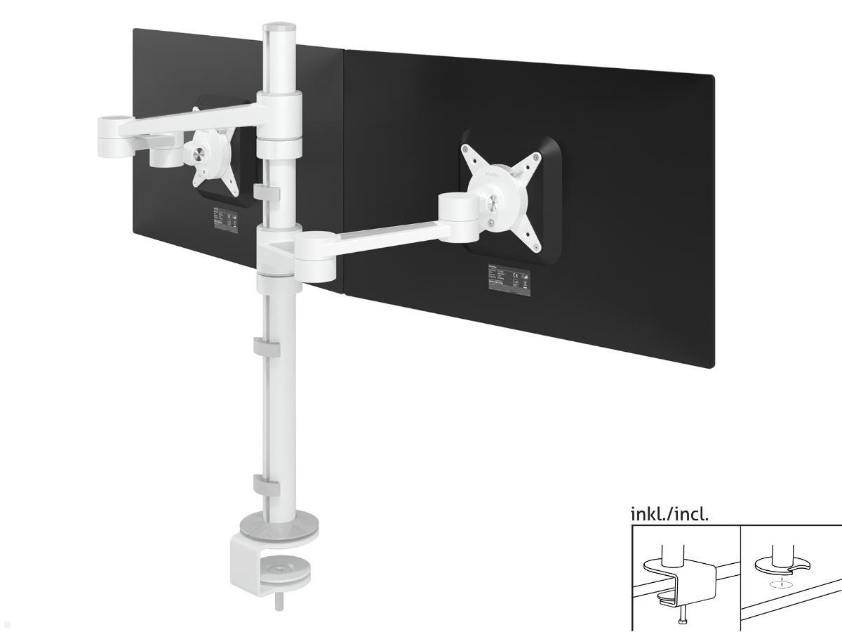 Dataflex Viewlite Dual Monitor Tischhalterung (58.140), weiß Dataflex Viewlite Dual Monitor Tischhalterung (58.140), weiß