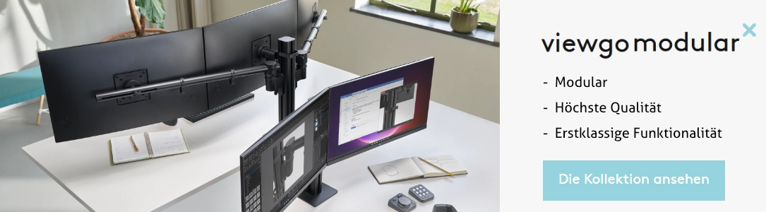 Dataflex Viewgo Modular Kollektion Serie, Produkte, Monitorhalterungen für Schreibtische