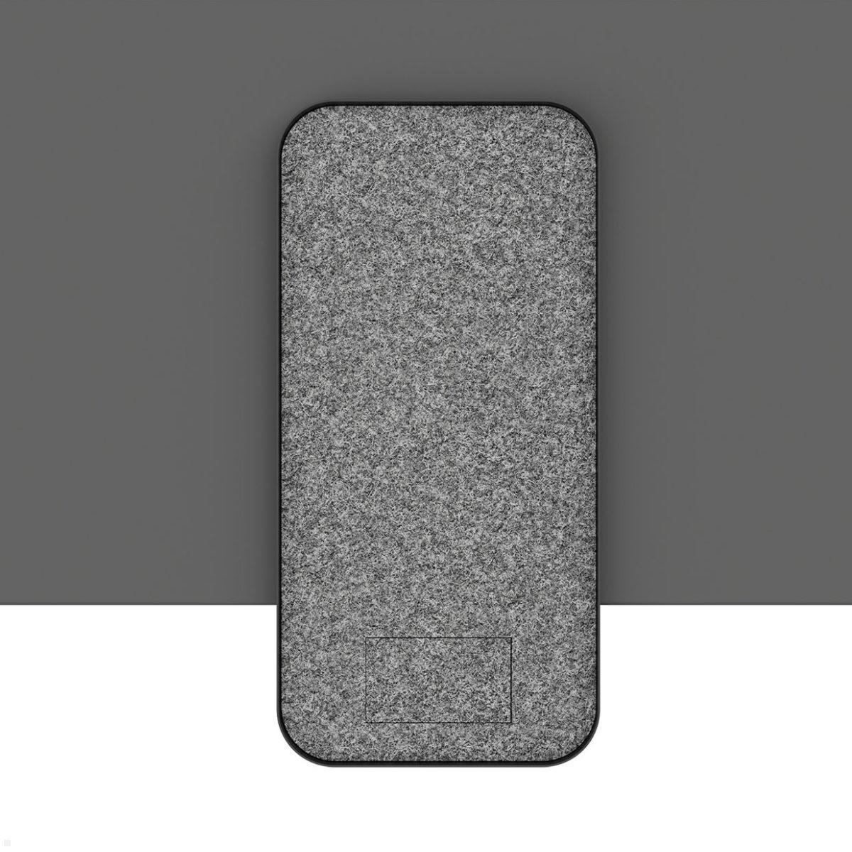 Dataflex Bento Desktop Locker Untertisch Schrank mit Tischklemme (45.603), schwarz, Befestigung per Klemme an Tischplatte
