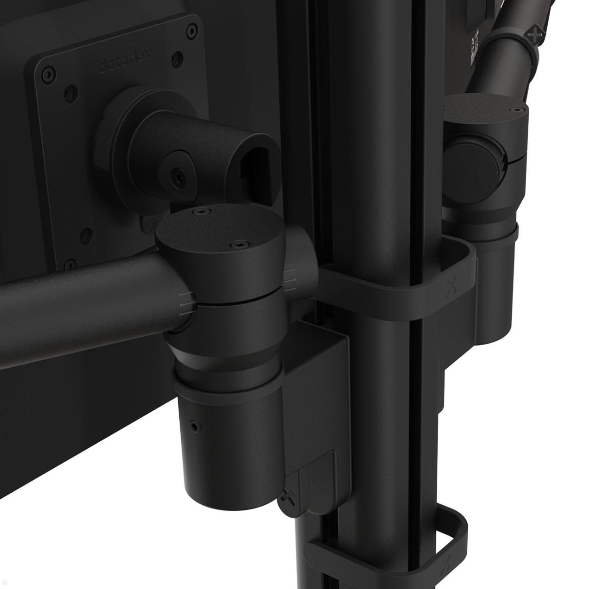 Dataflex Viewgo modular Monitorhalterung für 3 Monitore bis 32 Zoll, Befestigung Säule