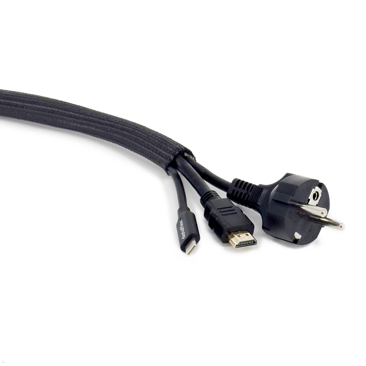 Dataflex  Addit Kabelschlauch 20 mm, 25 m (33.643), schwarz
