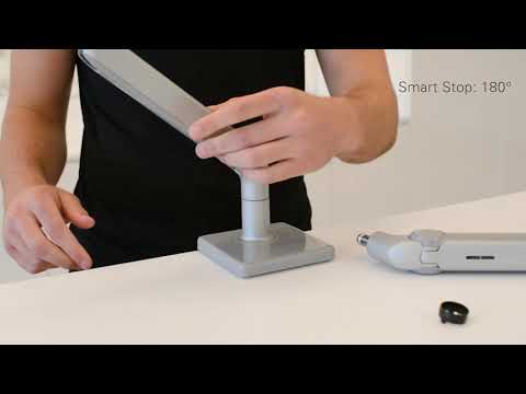 Humanscale M2 Pro Monitor Wandhalterung schräg, weiß (M21WBTBH)